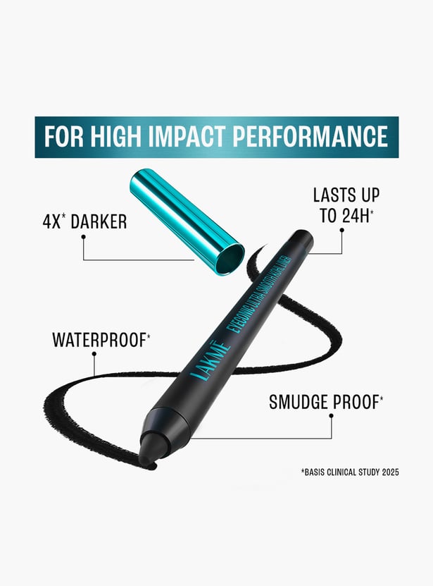 LAKME 9to5 Eyeconic Ultra Smooth Kohl Liner - Intense Black - 1.2g