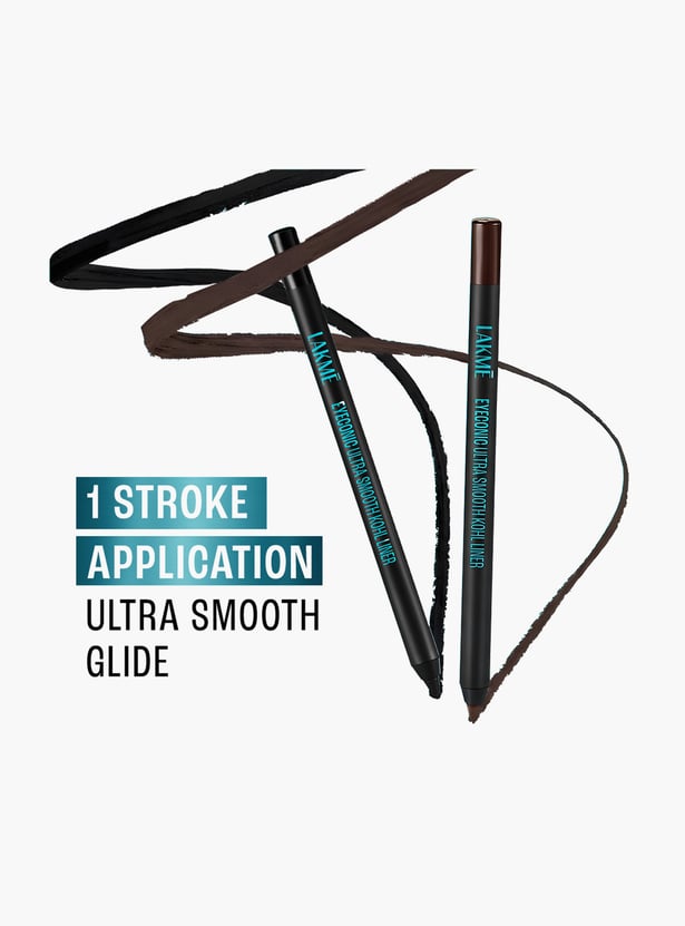 LAKME 9to5 Eyeconic Ultra Smooth Kohl Liner - Intense Brown - 1.2g