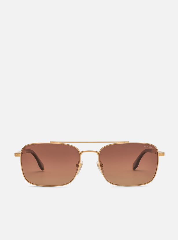 POLICE Polarised Rectangle Sunglasses - SPLV92K57300Z