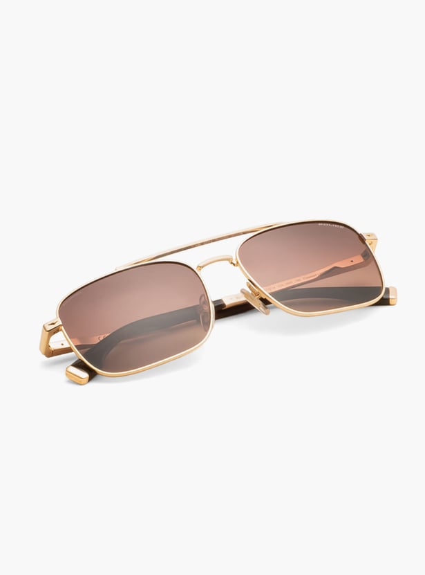 POLICE Polarised Rectangle Sunglasses - SPLV92K57300Z