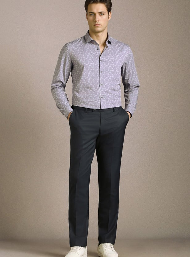 LOUIS PHILIPPE Textured Slim Fit Formal Shirt