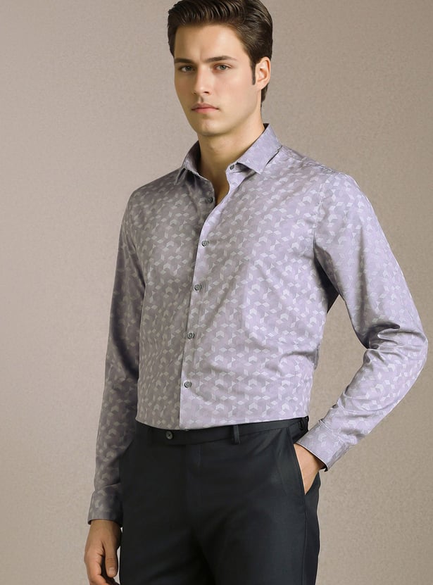 LOUIS PHILIPPE Textured Slim Fit Formal Shirt