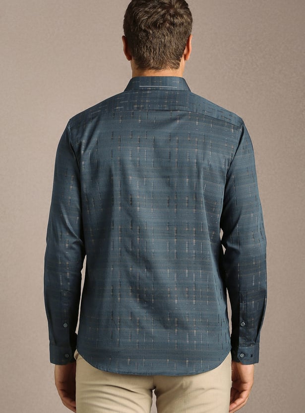 LOUIS PHILIPPE Textured Slim Formal Shirt