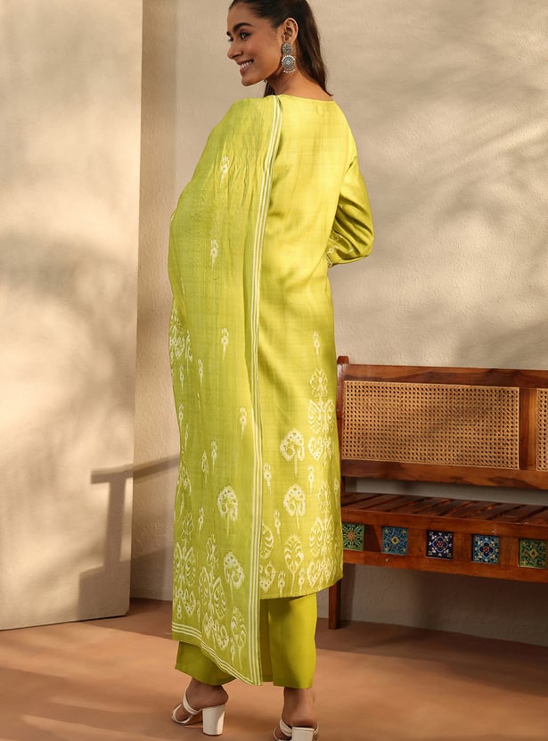 LIBAS Ethnic Motif Straight Kurta Set