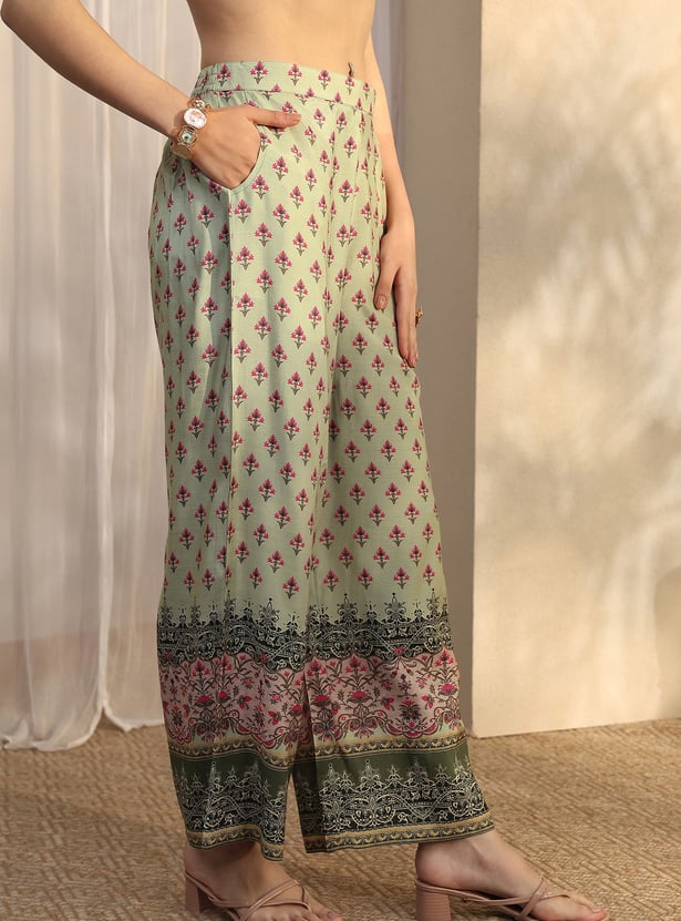 LIBAS Ethnic Motif Straight Kurta Set
