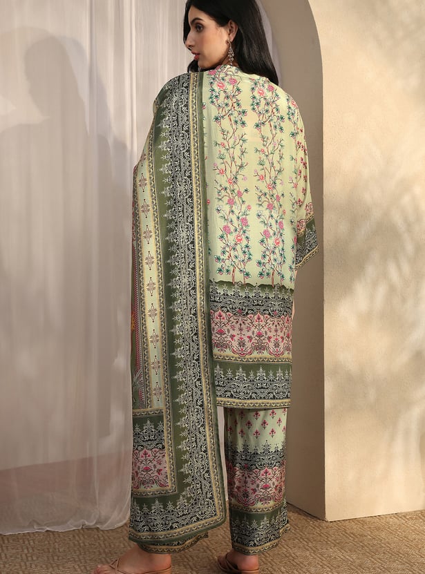LIBAS Ethnic Motif Straight Kurta Set