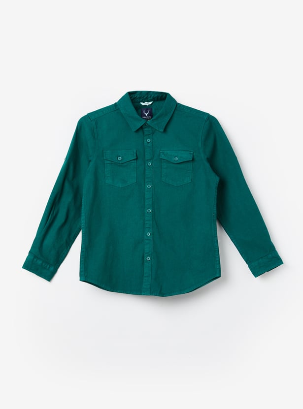 ALLEN SOLLY Boys Solid Shirt