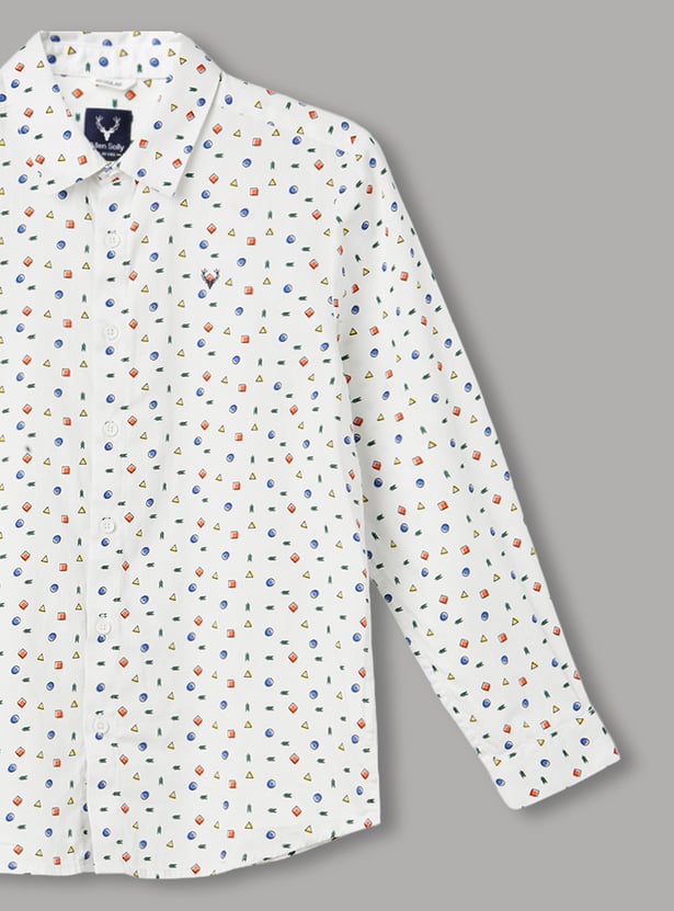 ALLEN SOLLY Boys Printed Shirt
