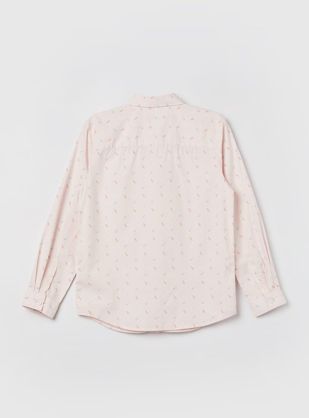 ALLEN SOLLY Boys Printed Shirt