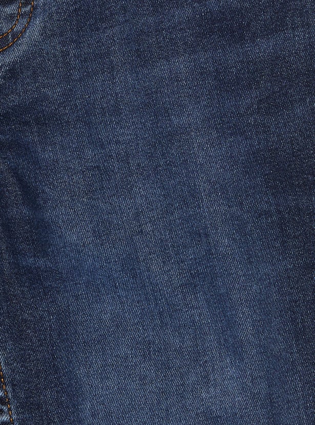 ALLEN SOLLY Boys Medium Wash Jogger Jeans