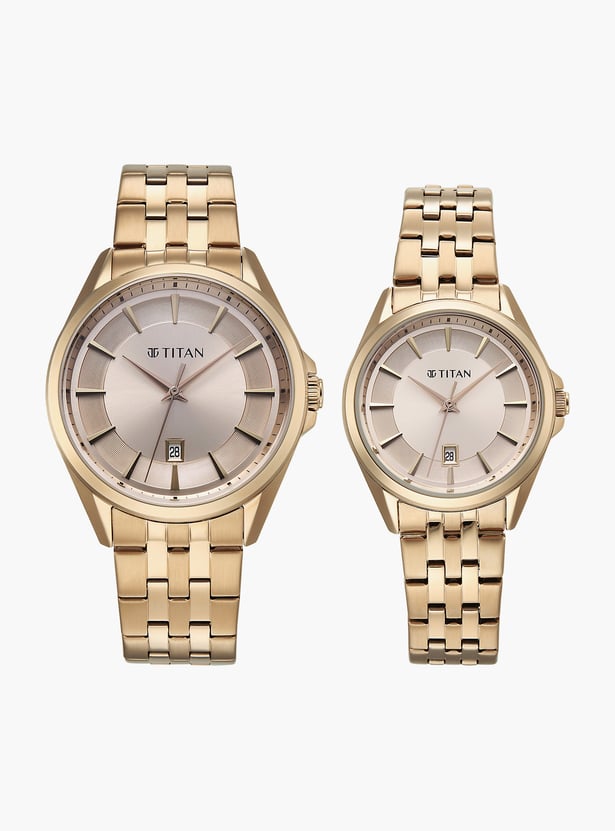 TITAN Modern Bandhan VIII Couple Analog Watch Set - 9401594215WM01
