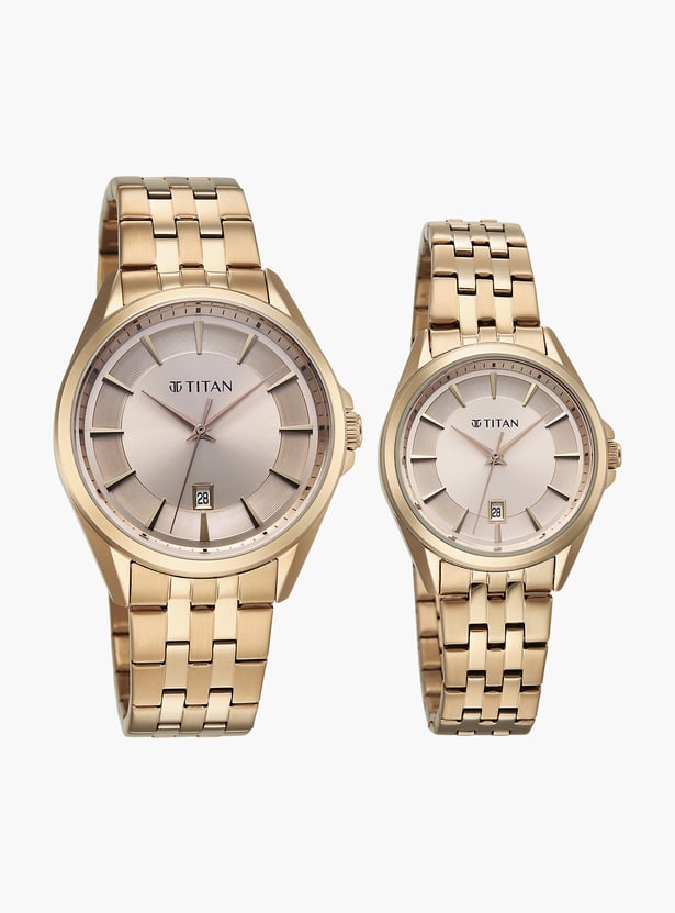 TITAN Modern Bandhan VIII Couple Analog Watch Set - 9401594215WM01