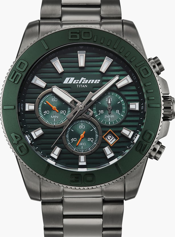 TITAN Octane Gridline Chronograph Watch - 90239KM02