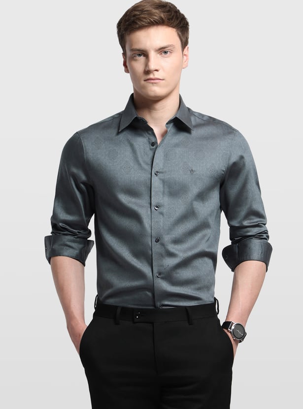 ARROW Textured Slim Fit Formal Shirt