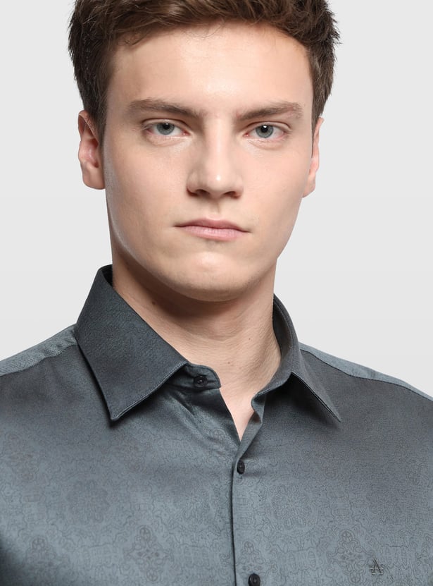 ARROW Textured Slim Fit Formal Shirt