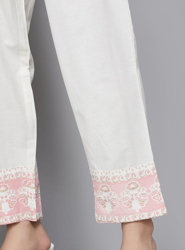 SPAN Printed Straight Kurta Set
