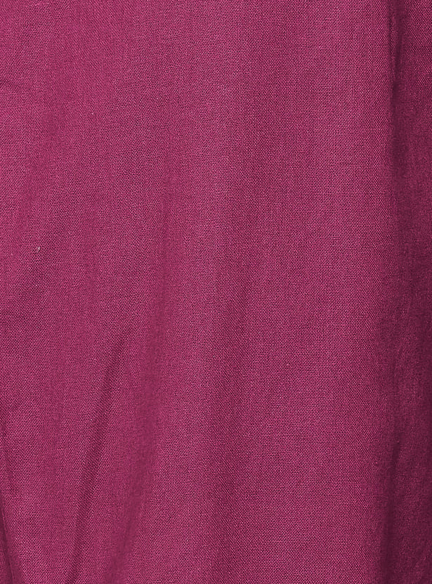SPAN Solid A-line Kurta Set