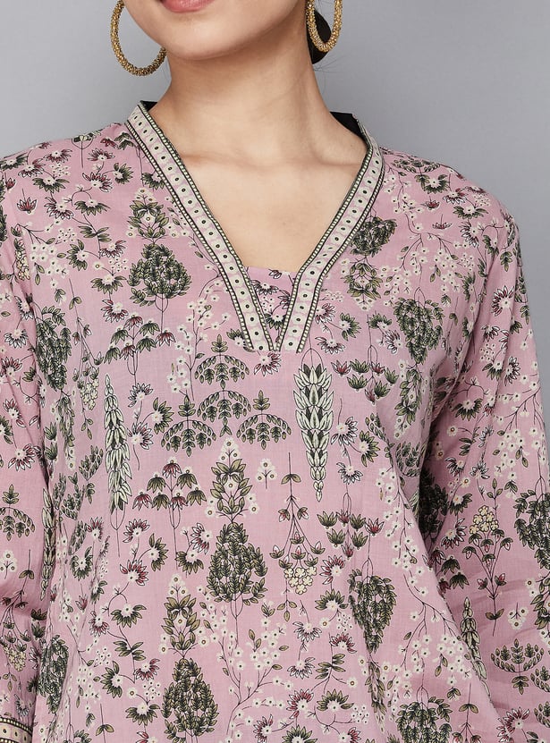 SPAN Ethnic Motif Straight Kurta