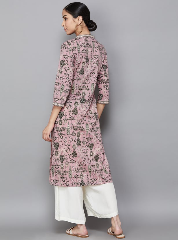 SPAN Ethnic Motif Straight Kurta