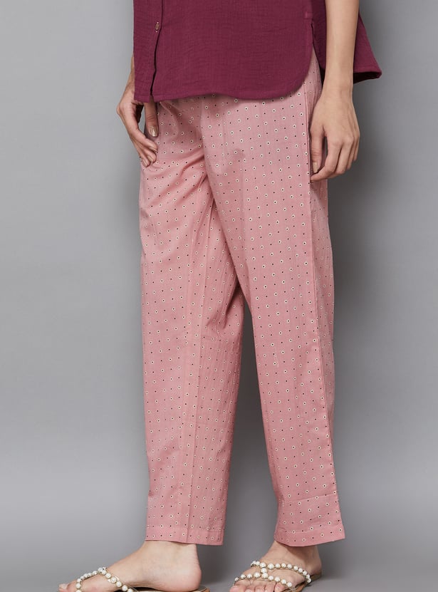 SPAN Printed Straight Pants