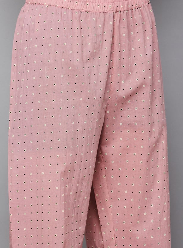 SPAN Printed Straight Pants