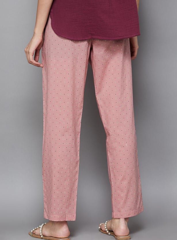 SPAN Printed Straight Pants