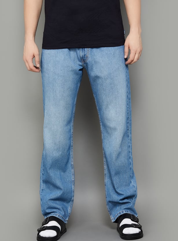 LEVI'S Washed Regular Straight Jeans