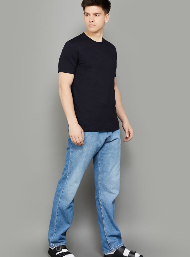 LEVI'S Washed Regular Straight Jeans