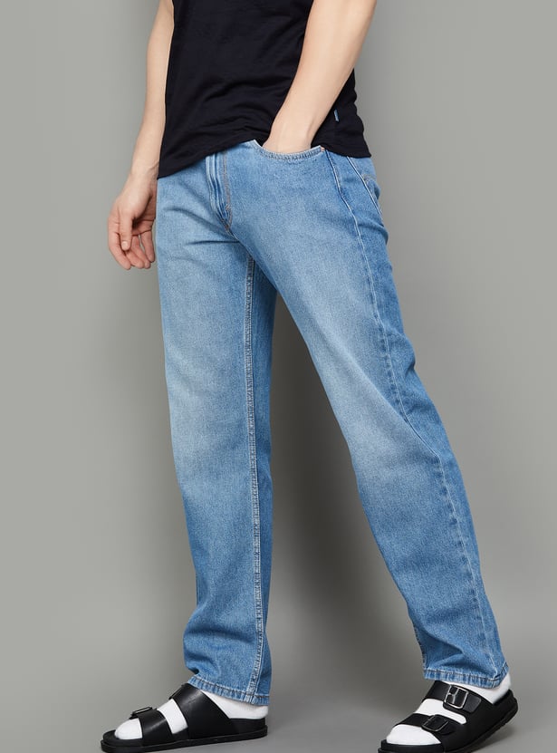 LEVI'S Washed Regular Straight Jeans