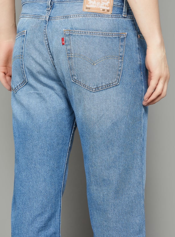 LEVI'S Washed Regular Straight Jeans
