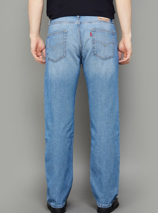 LEVI'S Washed Regular Straight Jeans