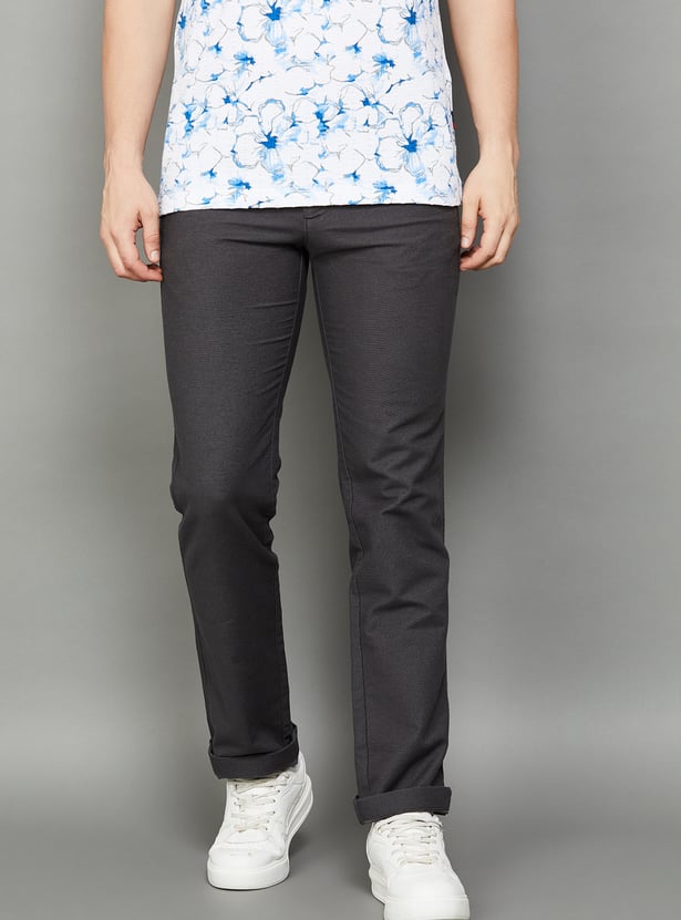 INDIAN TERRAIN Solid Regular Trousers