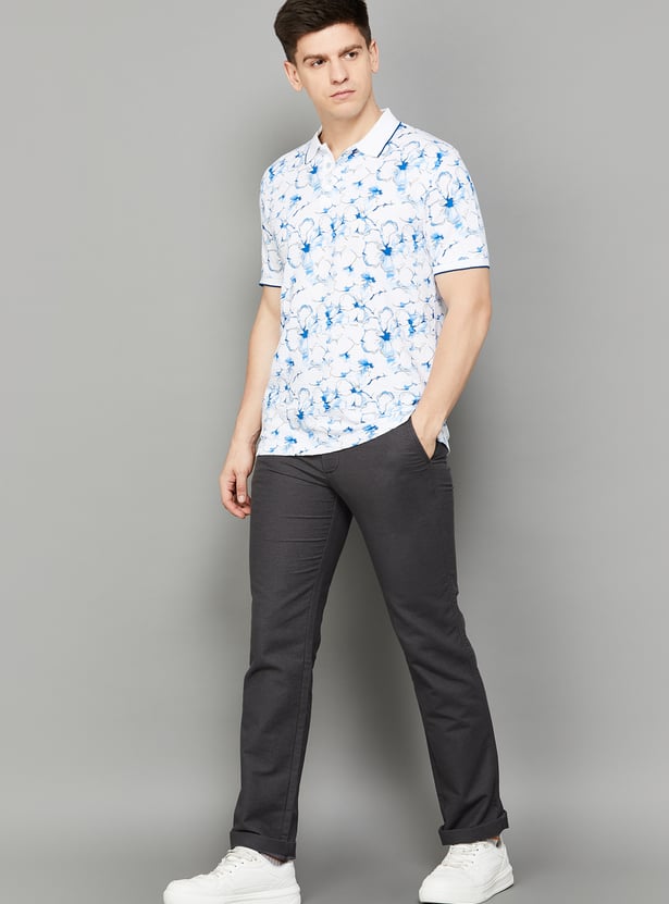 INDIAN TERRAIN Solid Regular Trousers