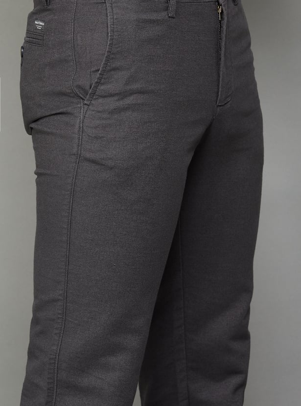 INDIAN TERRAIN Solid Regular Trousers