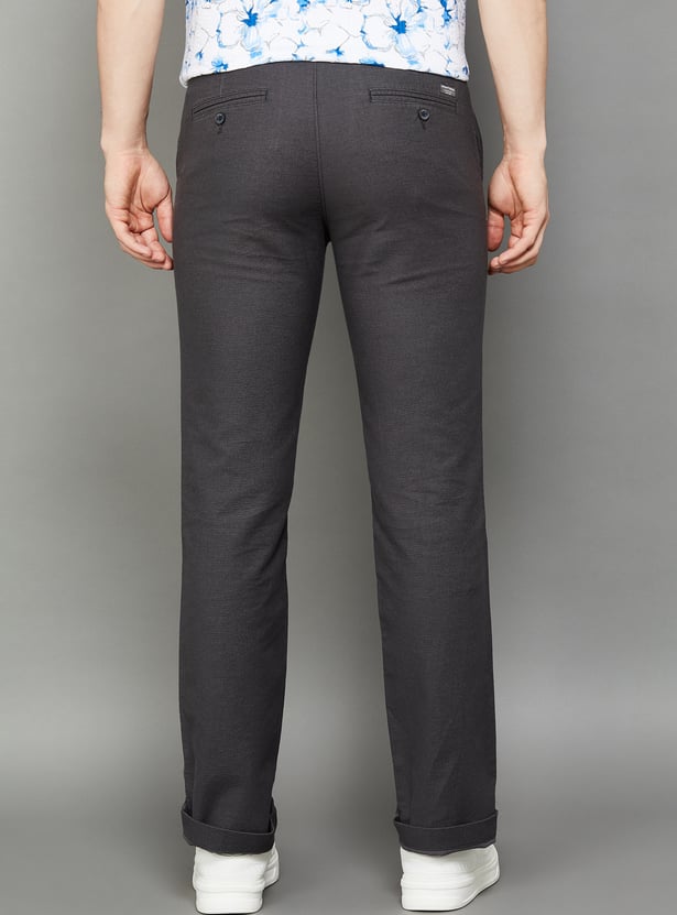 INDIAN TERRAIN Solid Regular Trousers