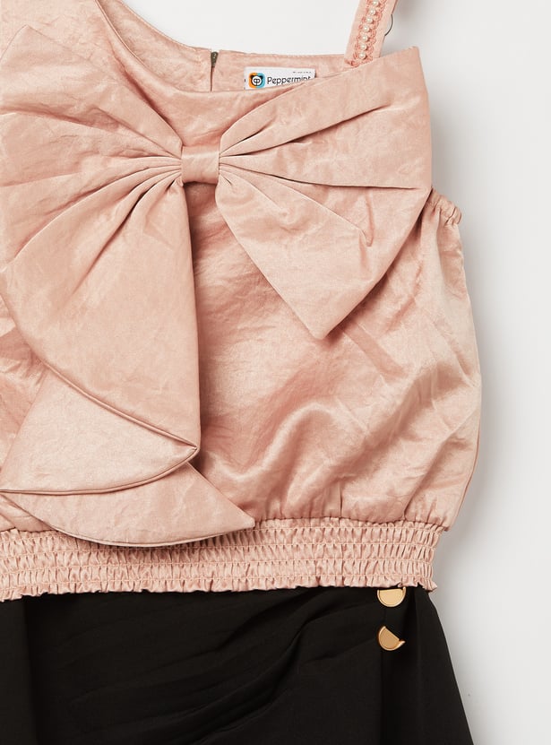 PEPPERMINT Girls Bow Skirt Set