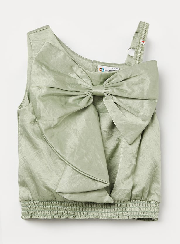 PEPPERMINT Girls Bow Detail Skirt Set