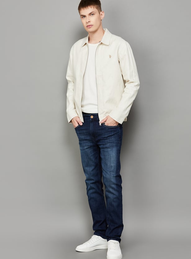 US POLO ASSN Solid Regular Fit Jacket