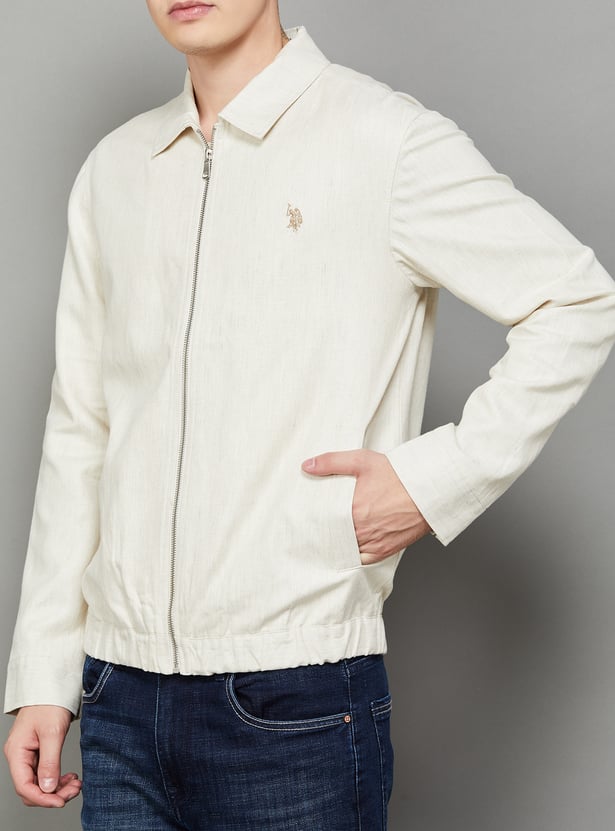 US POLO ASSN Solid Regular Fit Jacket