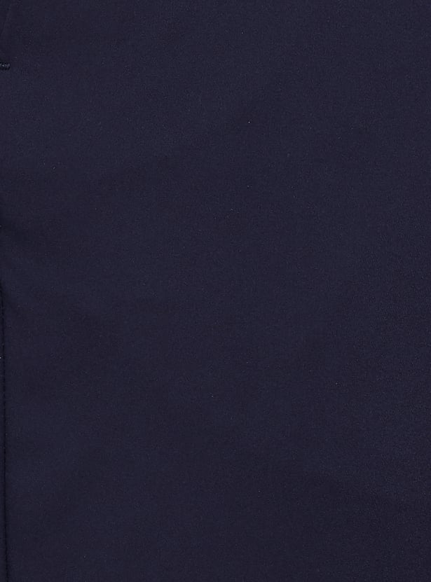 ALLEN SOLLY Solid Crop Fit Trousers