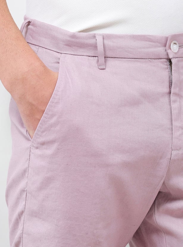 US POLO ASSN Solid Slim Fit Shorts