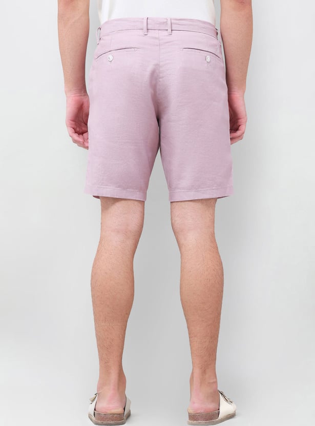 US POLO ASSN Solid Slim Fit Shorts