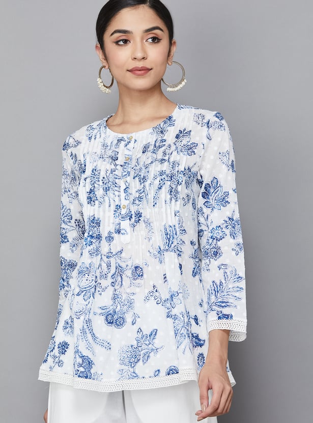 W Floral Print Top