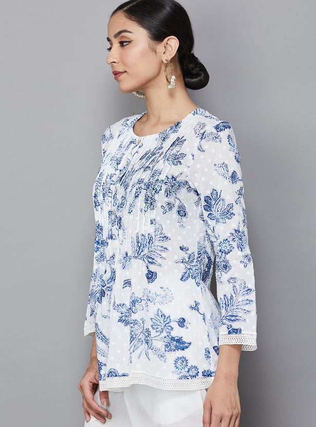 W Floral Print Top