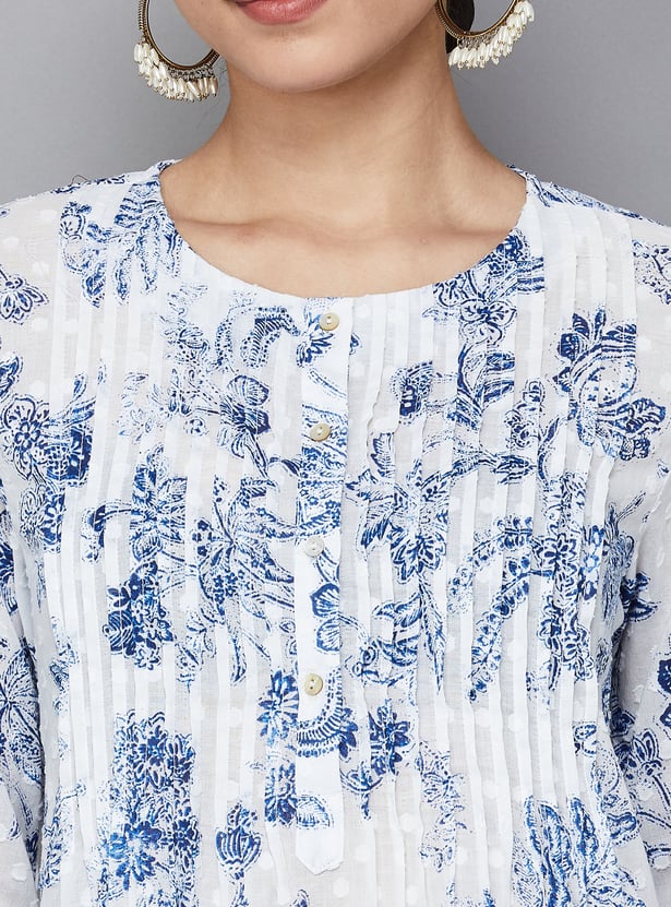 W Floral Print Top