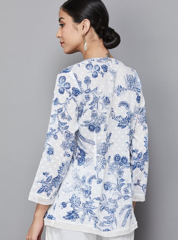 W Floral Print Top