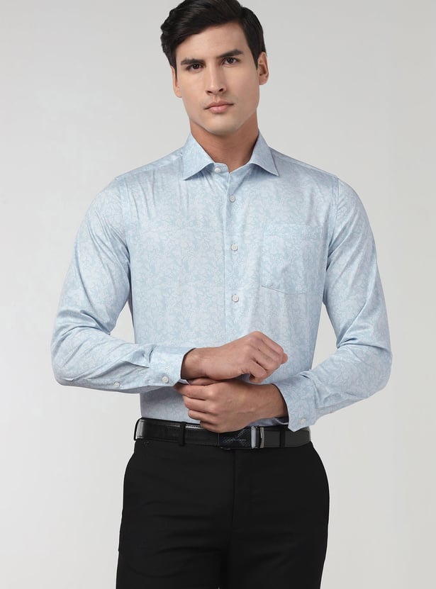 BLACKBERRYS Floral Print Slim Fit Formal Shirt