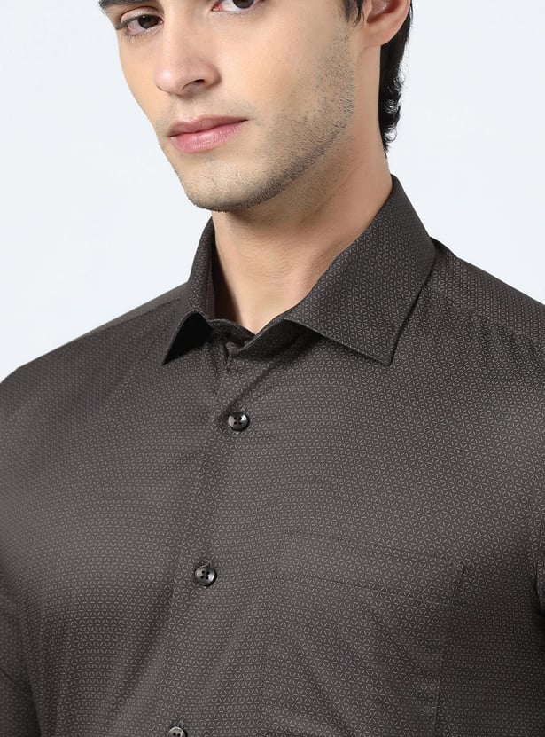 BLACKBERRYS Textured Slim Fit Formal Shirt