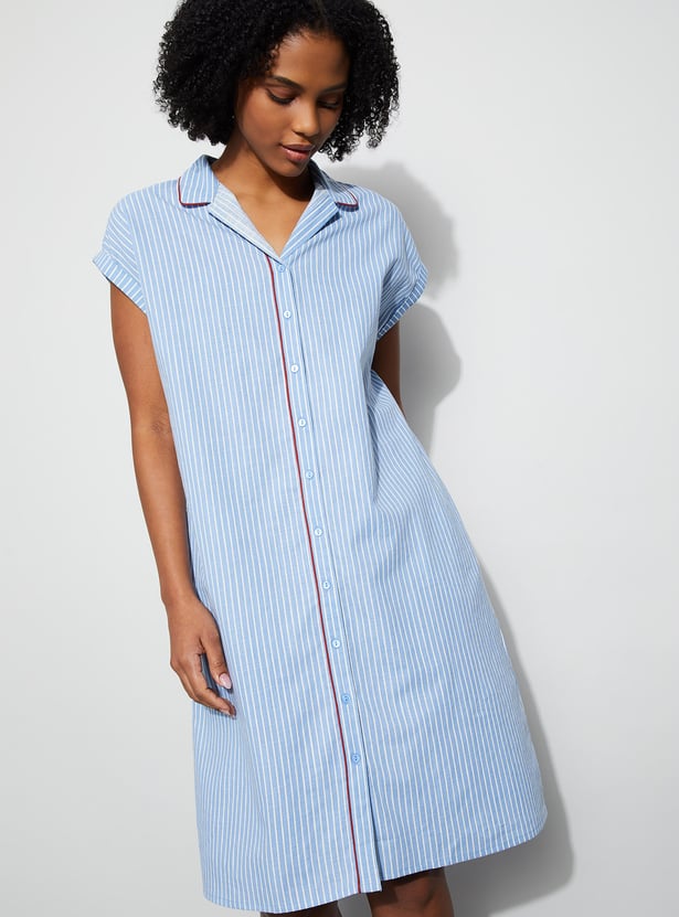 GINGER Striped Nightdress