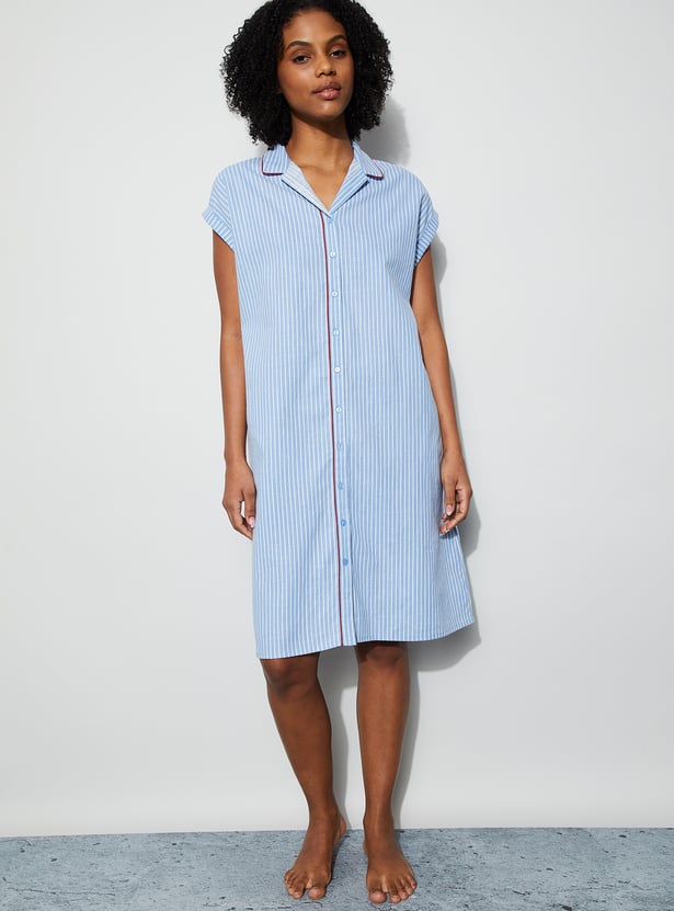 GINGER Striped Nightdress
